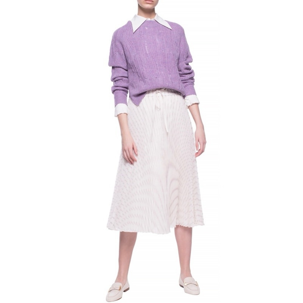 Zadig & Voltaire Lili C Destroy cashmere sweater mauve